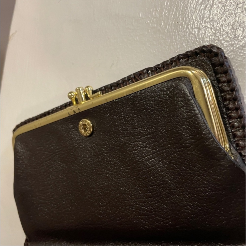 Vintage Hand Tooled Leather Wallet • Floral • Signed • Excellent - Picture 5 of 15